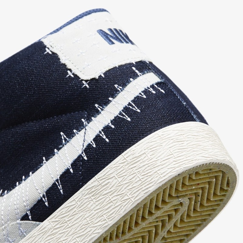 nike sb zoom blazer mid sashiko mystic navy